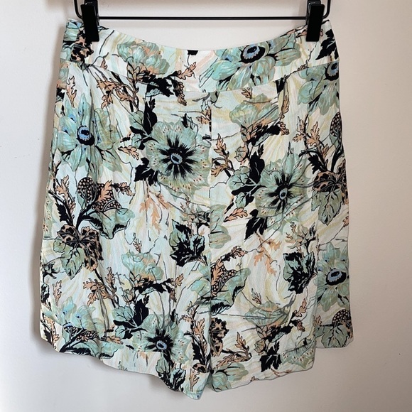 *NWT Diane Von Furstenberg Nathalie Astrantia Tulip Shell Crepe Shorts - Picture 5 of 9
